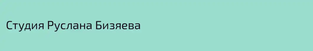 Студия Руслана Бизяева